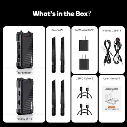 Wireless HDMI Transmitter and Receiver, 1300FT Wireless HDMI Extender Kit - Image 8