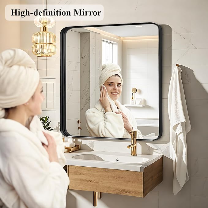 Fabuday Black Sink Mirror for Bathroom - Image 2