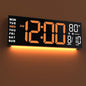 JALL 16" Large Digital Wall Mount Clock, Count Down Timer, Big LED, RGB Color by JALL
