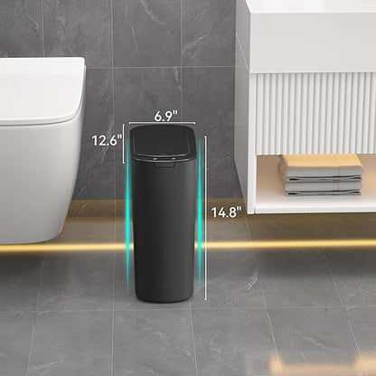 5 Gallon Motion Sensor Bathroom Trash Can Automatic Garbage Cans - Image 2