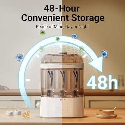 Bear Bottle Sterilizer and Dryer, 2 Layers Large Electric Steam Baby Bottle - Image 7