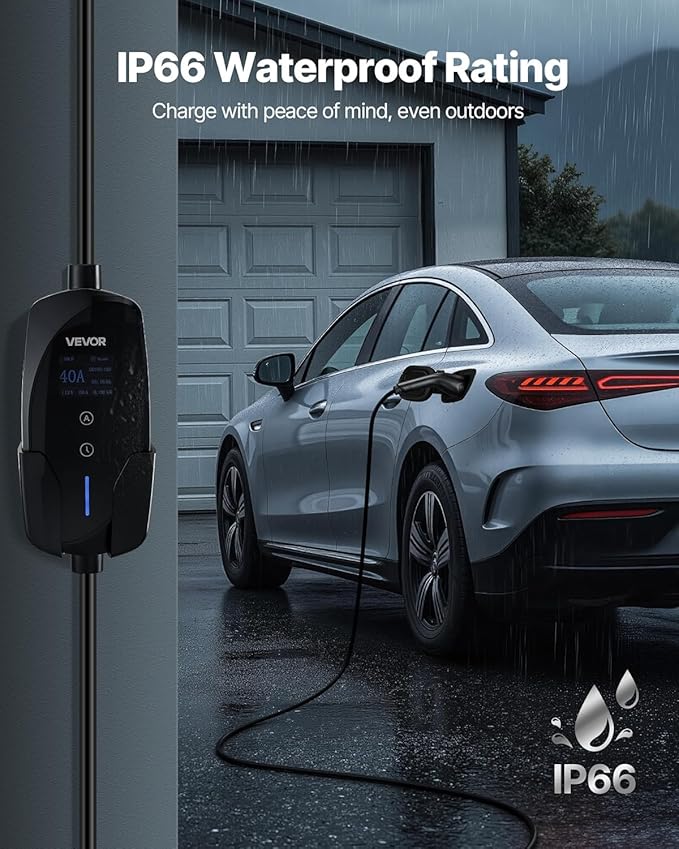 VEVOR Level 2 EV Charger, 40 Amp Adjustable Current, 240V Electric Vehicle - Image 7