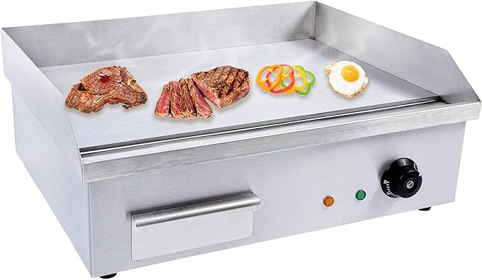 TBVECHI Commercial Electric Griddle, 3000w Stainless Steel Teppanyaki Grill by TBVECHI