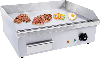 TBVECHI Commercial Electric Griddle, 3000w Stainless Steel Teppanyaki Grill by TBVECHI