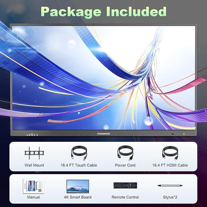 65" Smart Board, 4K UHD Touchscreen Interactive Digital Whiteboard Display - Image 7