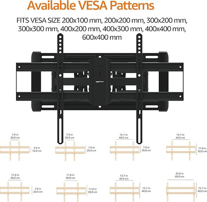 Amazon Basics Heavy Duty Dual Arm, Full Motion Articulating TV Mount - Image 7