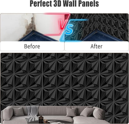 33 Pack 3D Textured Wall Panels – 12x12'' PVC Wall Coverings – Easy Install - Image 5
