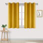 DWCN Yellow Blackout Curtains for Bedroom, Thermal Room Darkening Curtains for by DWCN