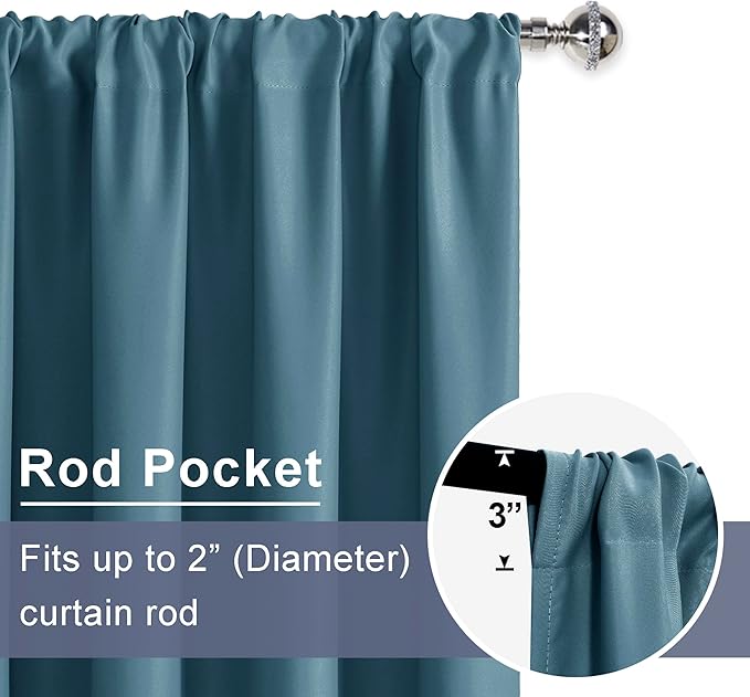 JIUZHEN Blackout Curtains for Bedroom - Image 7