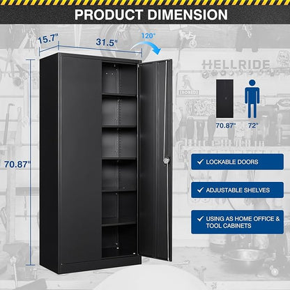 Metal Storage Cabinet-71” Tall Steel File Cabinets - Image 3