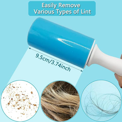 Reusable Washable Lint Roller 4 Pack, Sticky Gel Lint Rollers, Cat Dog Pet Hair - Image 6