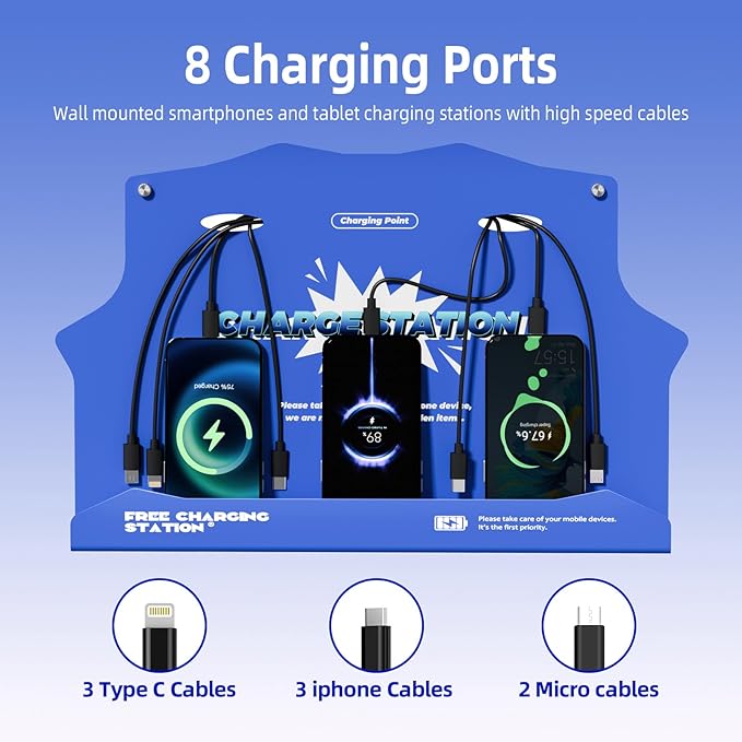 Wall Mounted Cell Phone Charging Station - Image 4