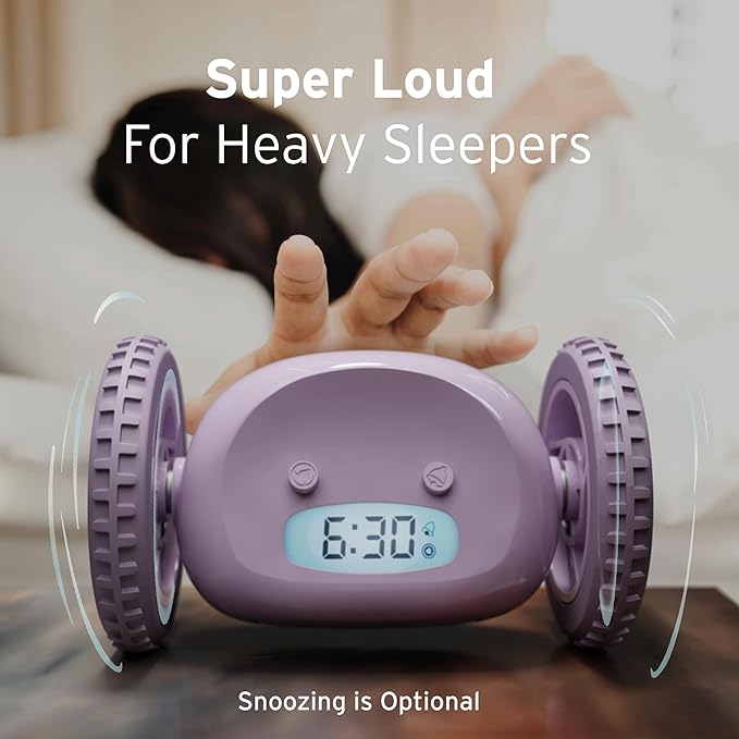 CLOCKY Alarm Clock on Wheels – Loud Rolling Alarm Clock - Image 6