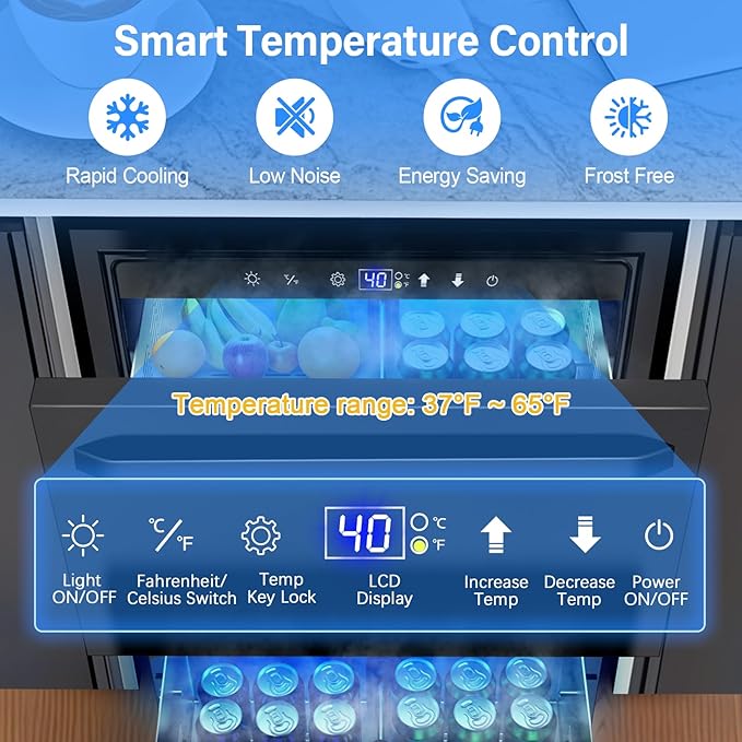 24 Inch Outdoor Refrigerator for Patio - Image 3