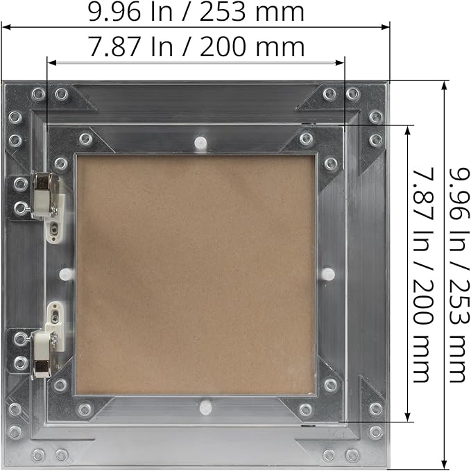 8" x 8" Inch Aluminum Drywall Access Panel - Image 6