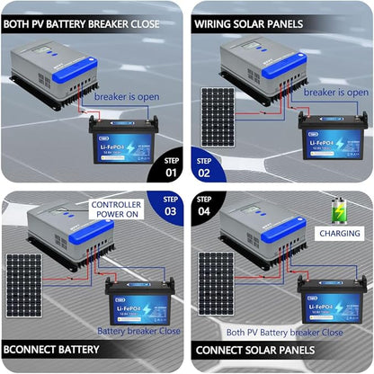 60A MPPT Solar Charge Controller 12V/24V/36V/48V Auto Battery Regulator LCD - Image 4