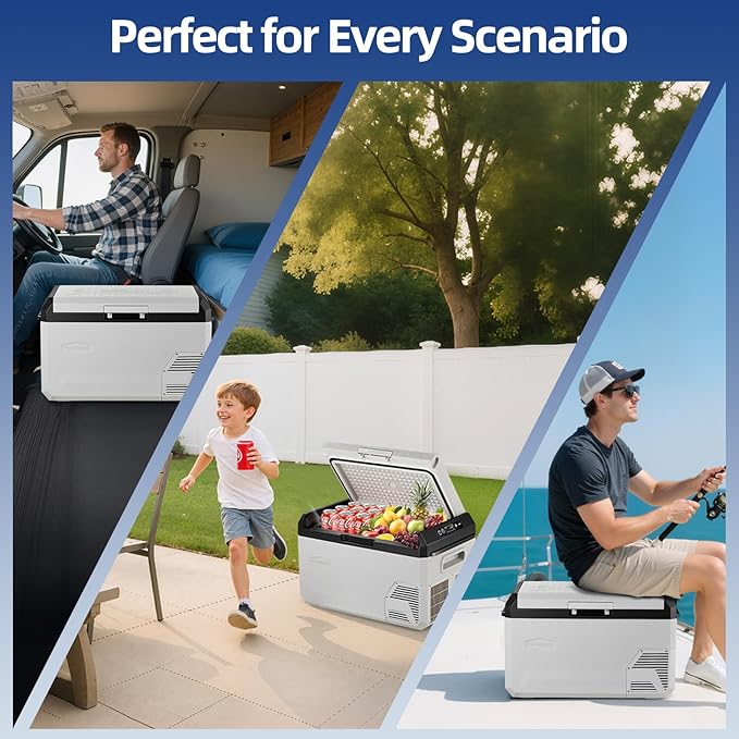 12V Car Refrigerator, 22QT Portable Freezer Compressor Cooler - Image 3