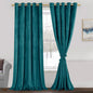 JIUZHEN Velvet Curtains 84 Inch Long–Soft Retro Velvet Blackout Thermal by JIUZHEN