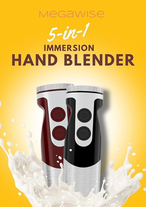 MegaWise Pro Titanium Reinforced 5 in1 Immersion Hand Blender, Powerful - Image 2
