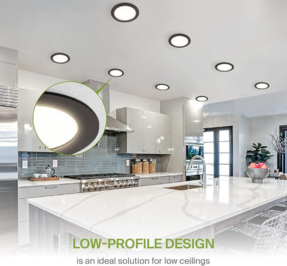 ASD 1 Pack LED Recessed Lighting 6 Inch 15W, 5 CCT 2700K-5000K CRI90+, IC Rated - Image 4