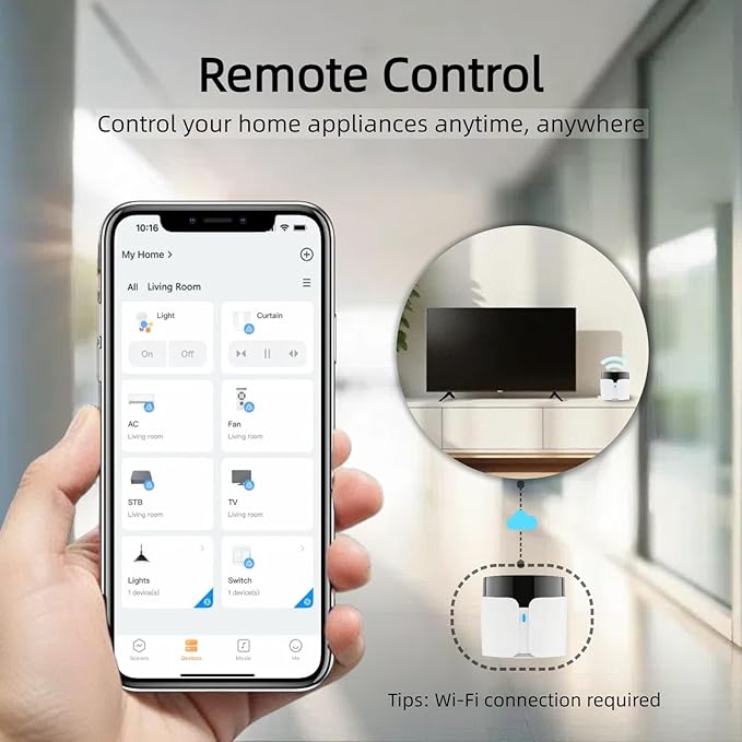 BroadLink RM5plus Smart Infrared Remote, All-in-One Universal Control Hub - Image 4