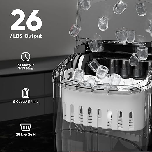 Crzoe Ice Makers Countertop - Image 5