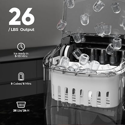 Crzoe Ice Makers Countertop - Image 5