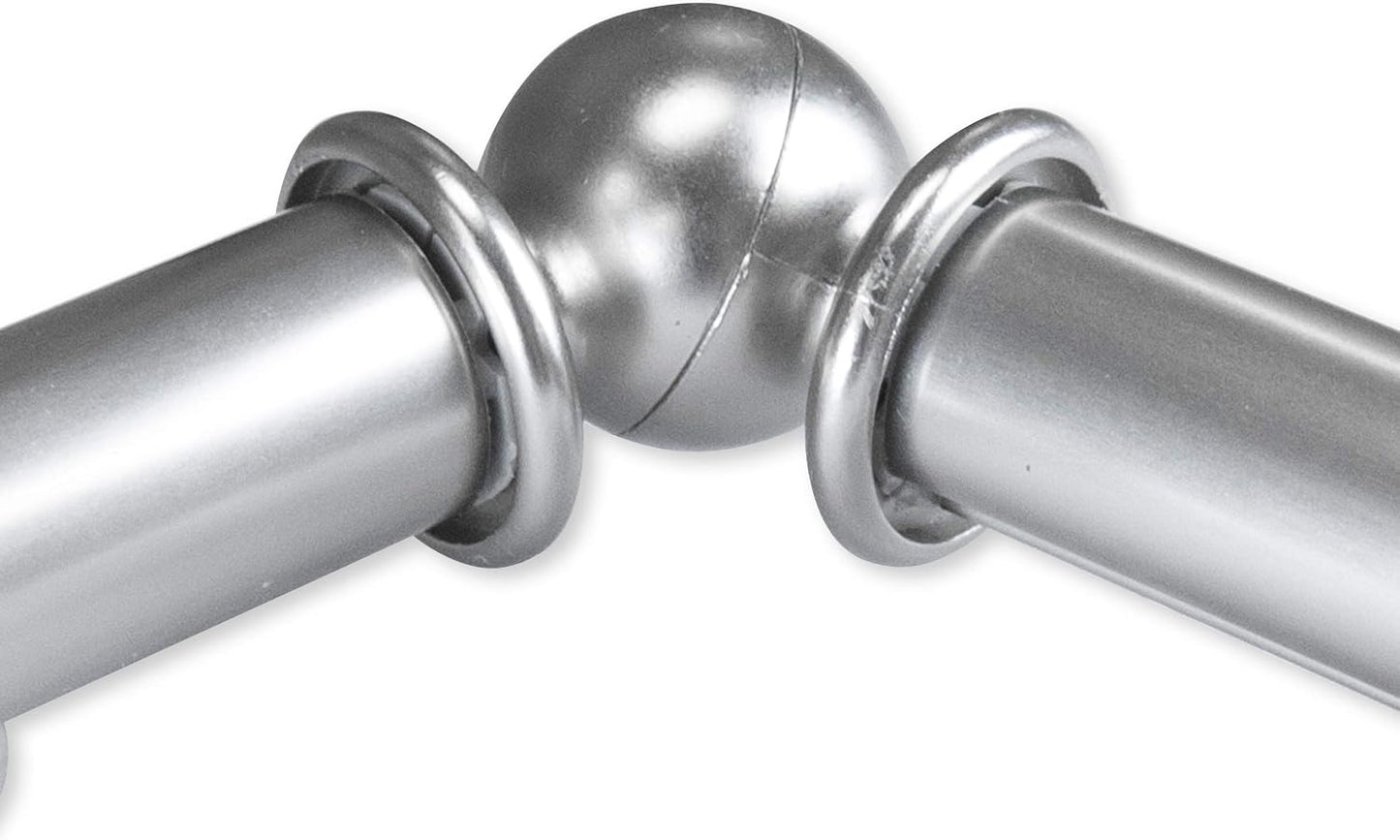 13/16" Moyat 5-Sided Bay Window Curtain Rod - Satin Nickel