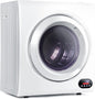 Euhomy Compact Laundry Dryer, 3.5 cu ft Front Load Stainless Steel Clothes by EUHOMY