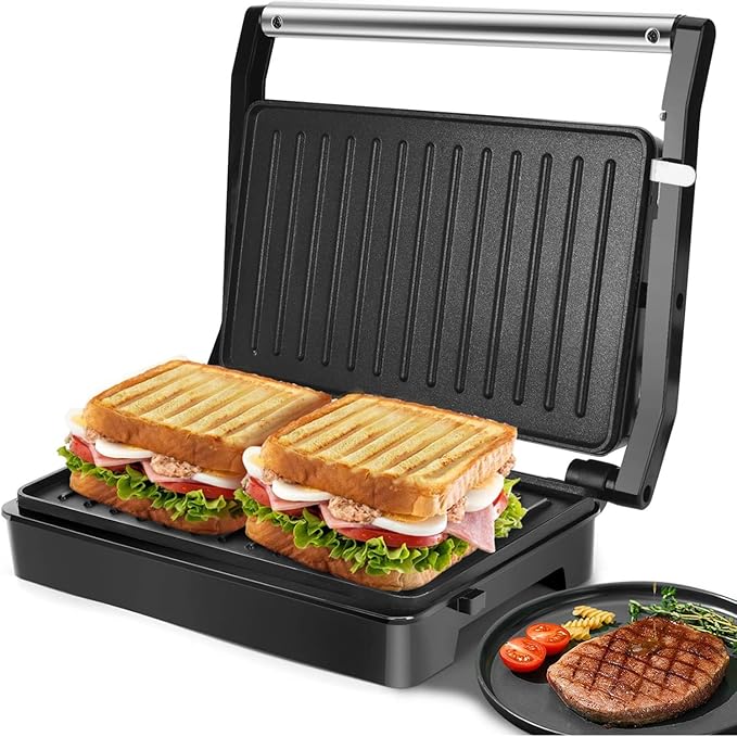 Panini Press Sandwich Maker, Aigostar 1000W Sandwich Press Grill by Aigostar