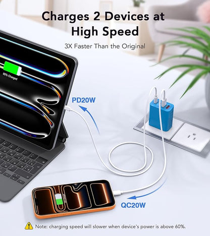 Wall Charger, USB C Charger Block, iPhone 17 16 15 14 13 Pro Max Airpod - Image 7