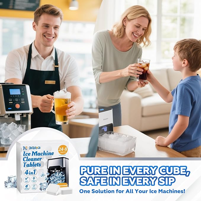 Bellaluce Ice Machine Cleaner Tablets Descaler – Nickel-Safe Countertop - Image 5