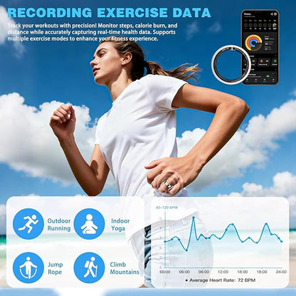 S SECRETTOP Smart Ring for Women, Stylish Fitness Tracker - Image 4
