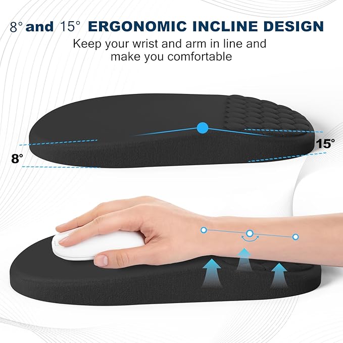 Ergonomic Mouse Pad and Keyboard Wrist Rest - Image 3