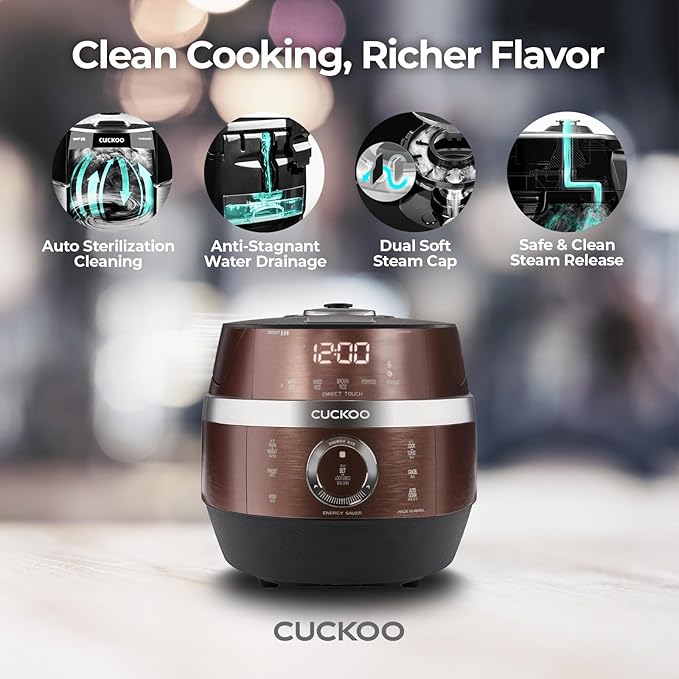 CUCKOO High Pressure Rice Cooker 6-Cup Uncooked / 12-Cup Cooked - Image 6