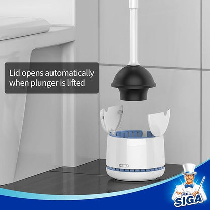 MR.SIGA Toilet Plunger with Holder, Heavy Duty Toilet Plunger and Holder Combo - Image 3