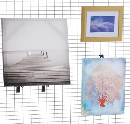 Displays2go Art Display Grids, Floor Standing, Double Sided, Metal Mesh Iron - Image 3