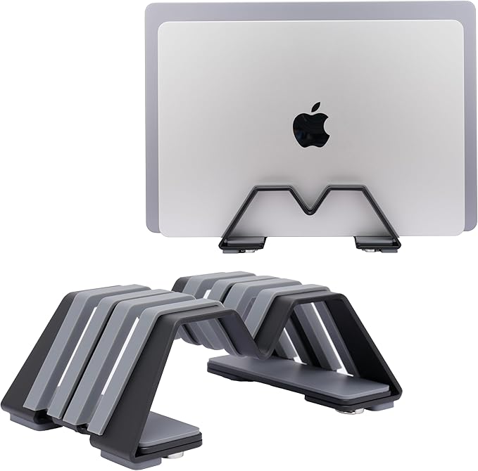 Adjustable Dual Vertical Laptop Stand - Image 3