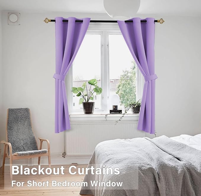 KOUFALL Lavender Purple Curtains - Image 3