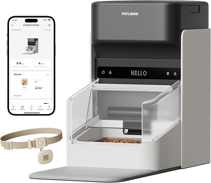 PETLIBRO RFID Automatic Cat Feeder, Collar Sensor-Activated Personalized Meals by PETLIBRO
