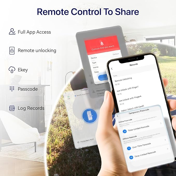 Smart Lock Ring Doorbell Fingerprint Deadbolt - Image 4