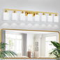 DIKAIDA 52inch Gold Bathroom Light Fixtures, Modern Bathroom Vanity Light by DIKAIDALights