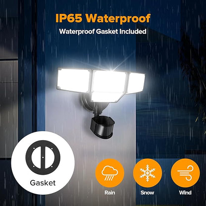 LUTEC 80W 9000LM LED Security Light Hardwire Motion Sensor Outdoor Lights - Image 6