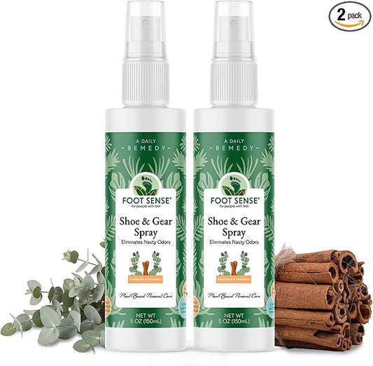 Foot Sense – Shoe Deodorizer & Foot Spray – Natural Foot & Shoe Odor Eliminator by FOOTSENSE