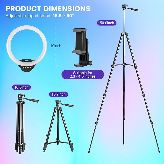 Sensyne 10'' RGB Ring Light - Image 6
