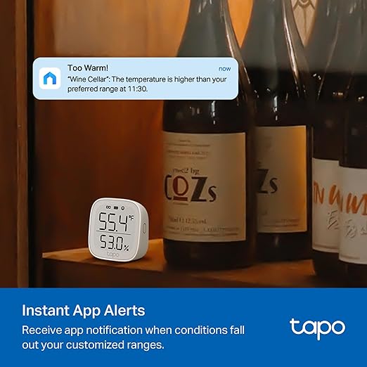 Tapo Smart Temperature and Humidity Monitor, 2.7" E-Ink Display, Swiss-Made - Image 6