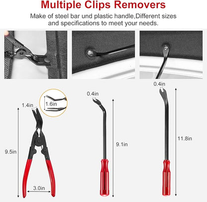 Trim Removal Tool Kit 330Pcs Car Removal Tool Kit Pry Tool Set Auto Clip Pliers - Image 3