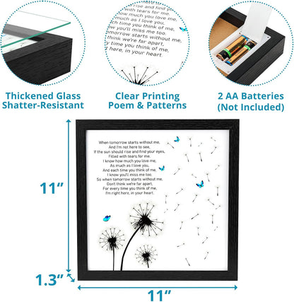Memorial Gifts LED Shadow Box Sympathy Gift Condolences Grief Dandelion | Bereavement Gifts Ideas for Loss of Mother Mom Father Dad in Memory of Loved One Rememberance Funeral