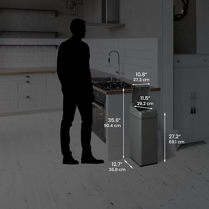 iTouchless 13 Gallon Kitchen Trash Can - Image 6