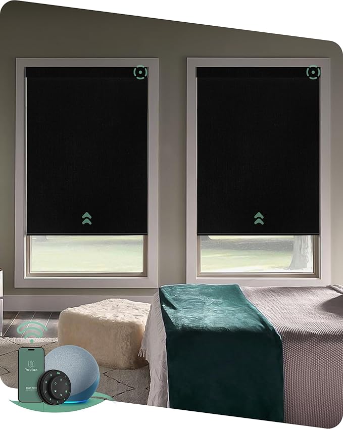 Yoolax Motorized Blinds with Remote, Smart Blinds by Yoolax